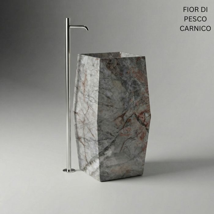 Luxus Marmor-Waschbecken 50x50x90cm verschiedene Sorten