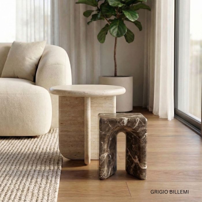 Luxury Marble Stool Asger - multiple options