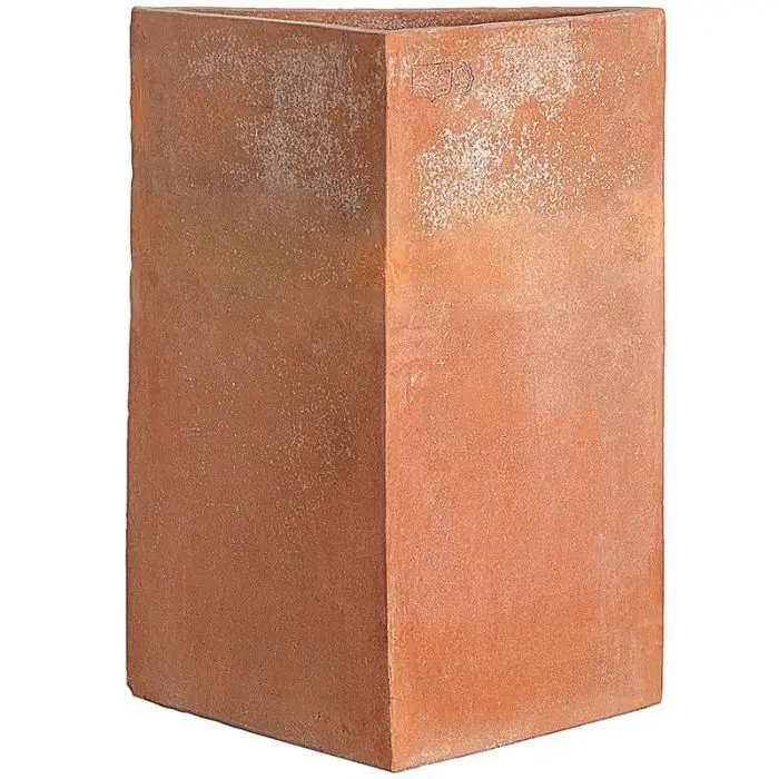 Vase triangle en terre cuite Nicolo