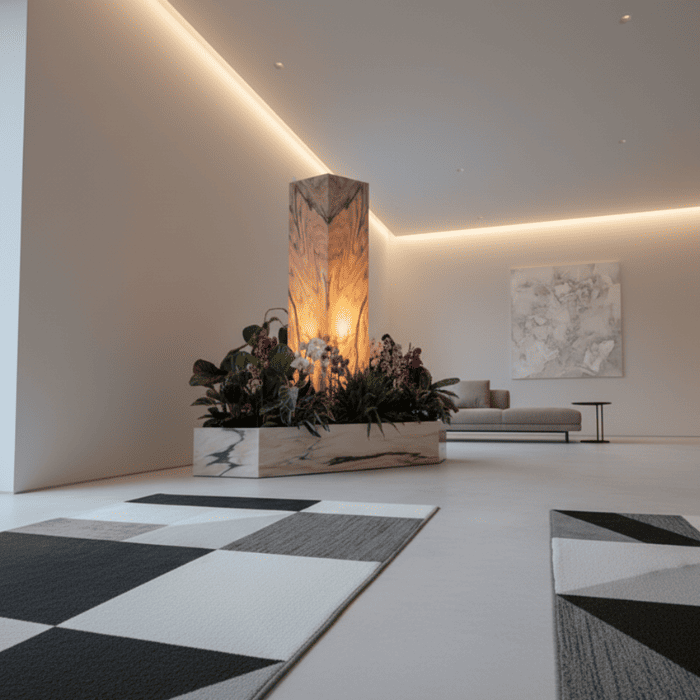 Standlampe Sölker Marmor 6-eck H 150cm