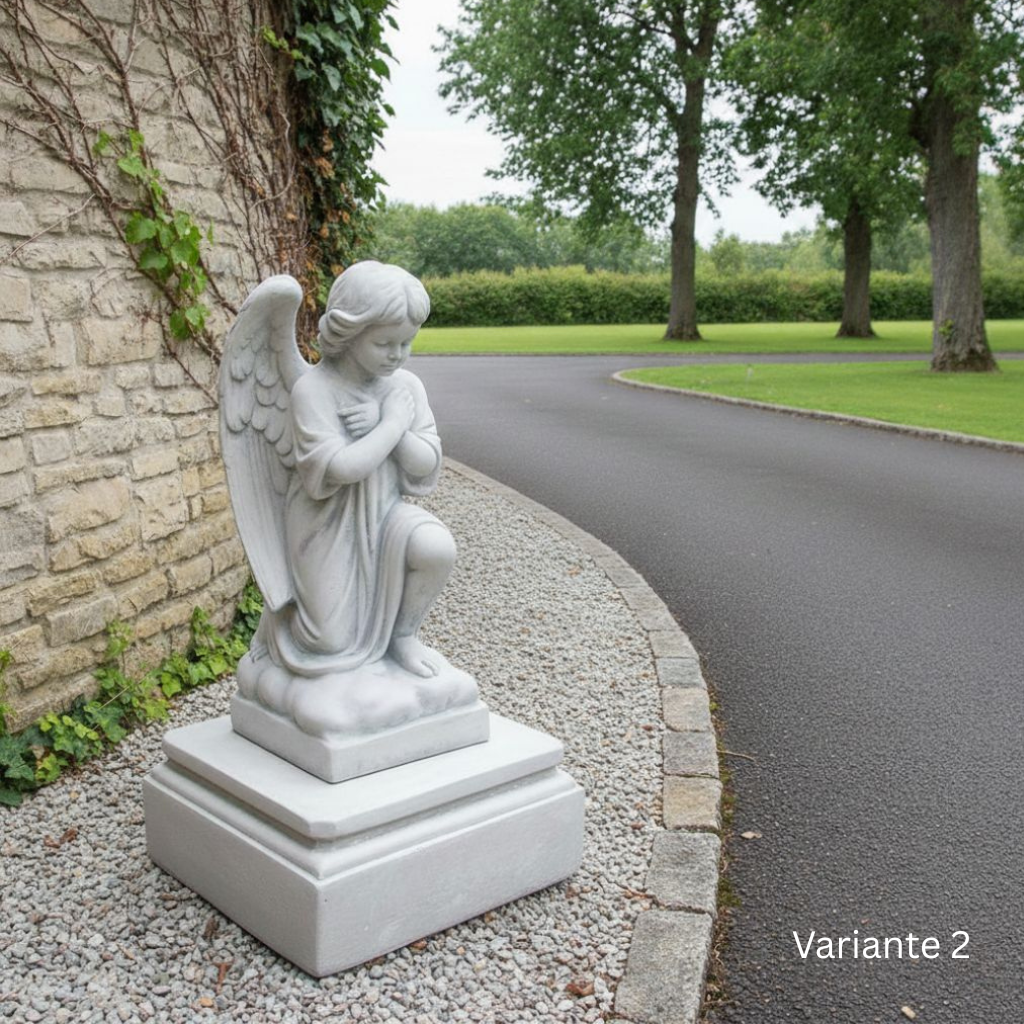 Garden Marble Figure Praying Angel