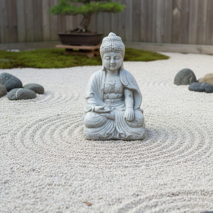 Garten Marmorfigur Buddha II