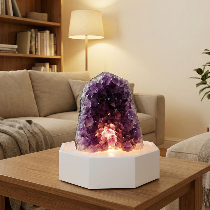 Zimmerbrunnen Luxur Edelstein Marmor 8-eck