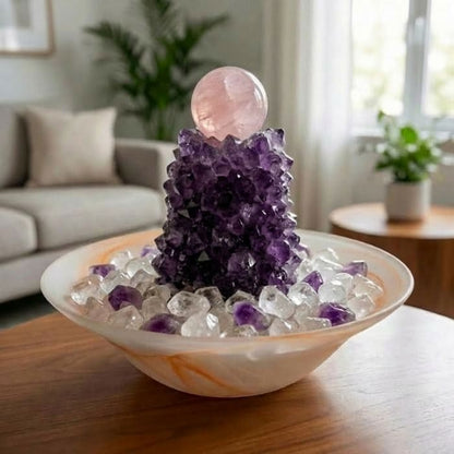 Edelstein Zimmerbrunnen Amethyst