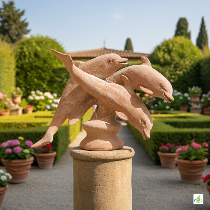 Terracotta Figur "Delphine"