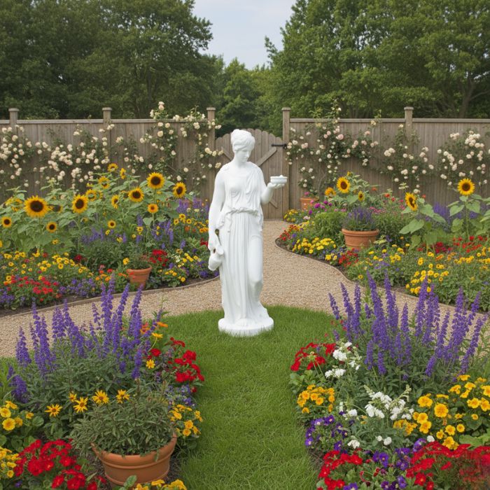 Garden Marble Figure Ebe