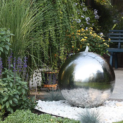 Edelstahl Kugelbrunnen GB