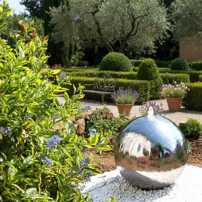 Edelstahl Kugelbrunnen GB