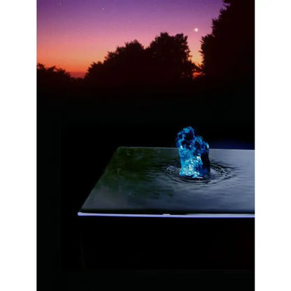 Edelstahl Säulenbrunnen Eck 3er Set