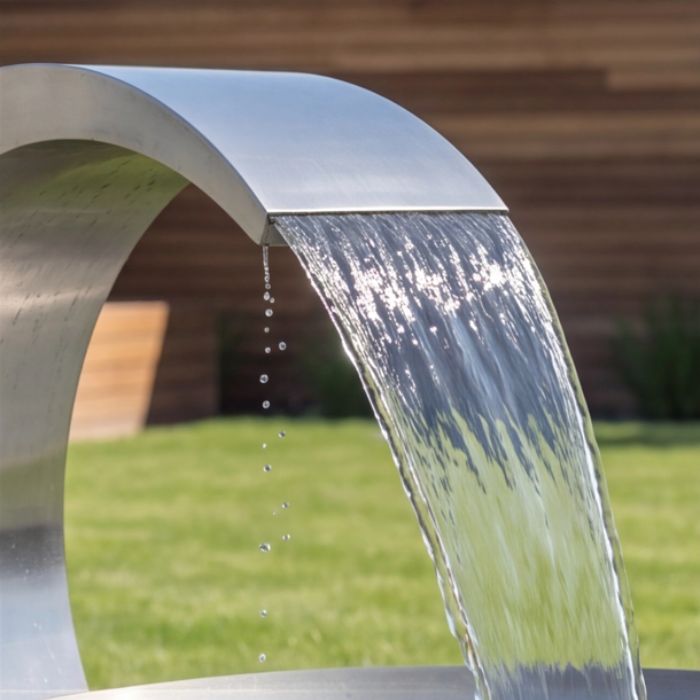 Edelstahl Wasserschale Wasserfall Mix