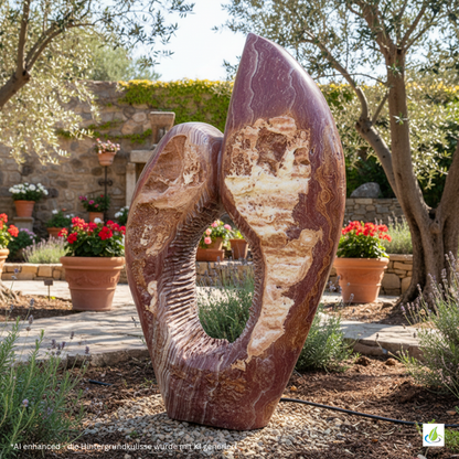 Pierre décorative d'exposition Flamingo marbre Montevideo 1/H 110cm