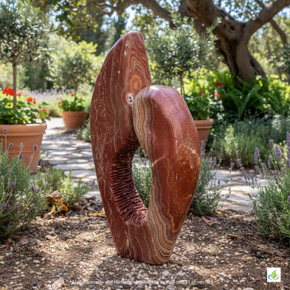 Pierre décorative d'exposition Flamingo marbre Montevideo 1/H 110cm