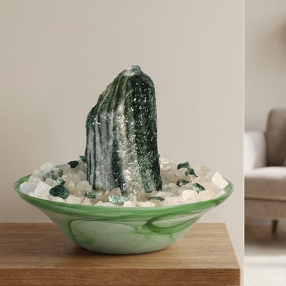 Fontaine en pierre précieuse fuchsite