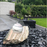 Garten Kugelbrunnen Sölker Marmor Findling