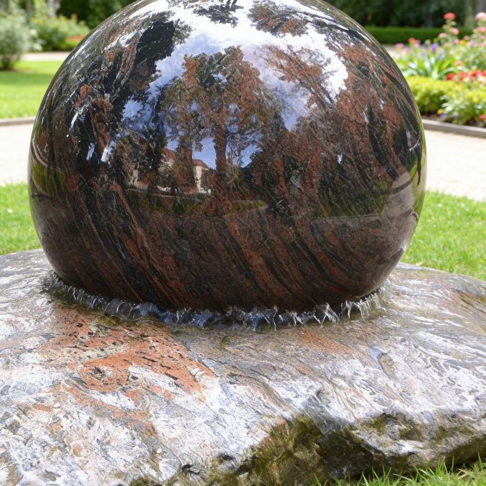 Granit Outdoor Kugelbrunnen