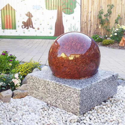 Granit Outdoor Kugelbrunnen Quad