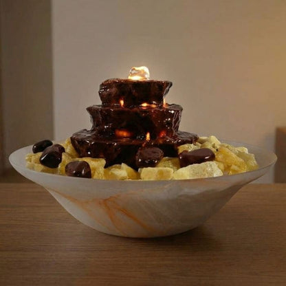 Edelstein Kaskadenbrunnen Jaspis