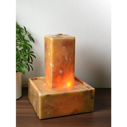 Lichtbrunnen Onyx Marmor Sunshine