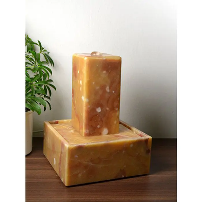 Lichtbrunnen Onyx Marmor Sunshine