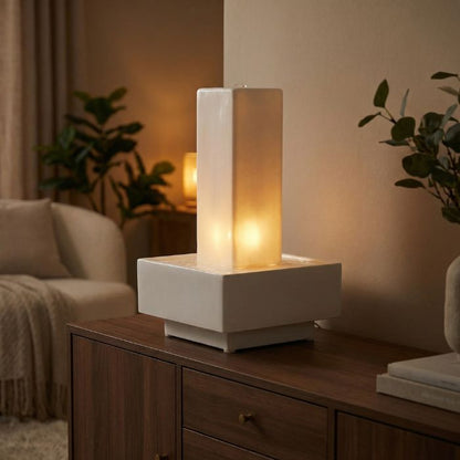 Fontaine de lumière Thassos marbre Hellas