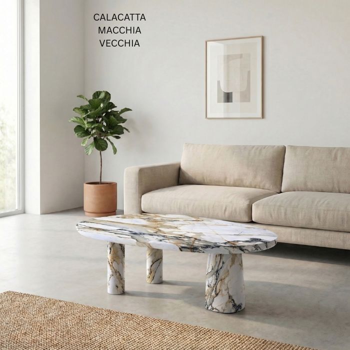 Luxus Marmor-Couchtisch Isak