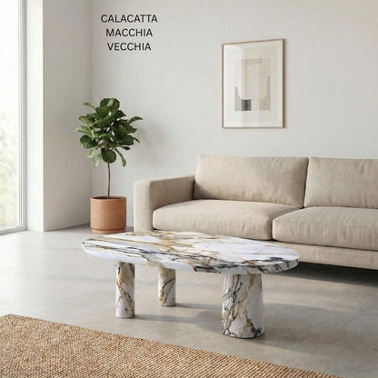 Luxus Marmor-Couchtisch Isak - verschiedene Sorten