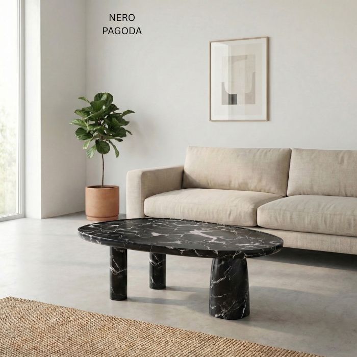 Luxus Marmor-Couchtisch Isak - verschiedene Sorten