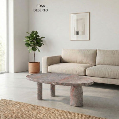 Luxus Marmor-Couchtisch Isak - verschiedene Sorten