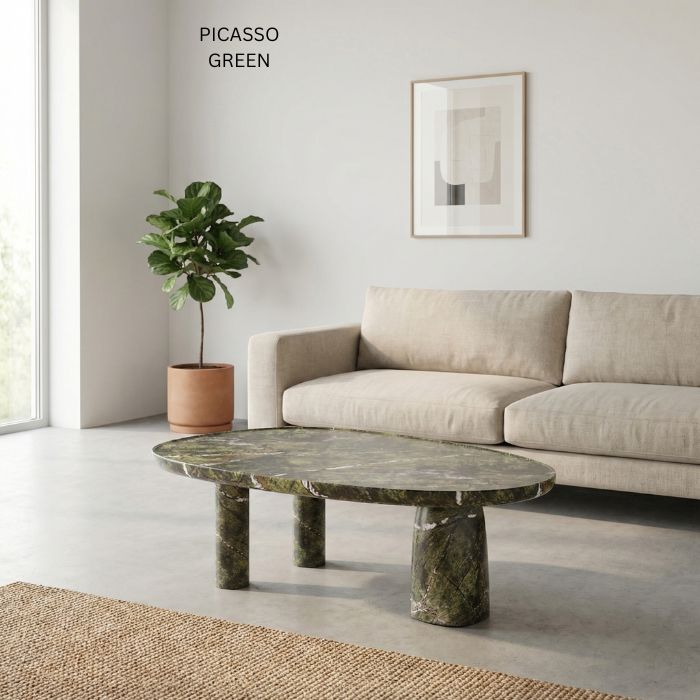 Luxus Marmor-Couchtisch Isak - verschiedene Sorten