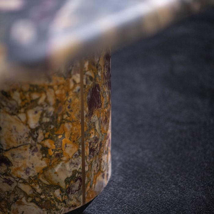 Table de salle à manger en marbre naturel Magnus - Table luxe pierre naturelle