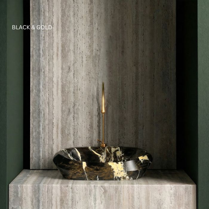 Luxus Marmor-Waschbecken 58x44cm verschiedene Sorten