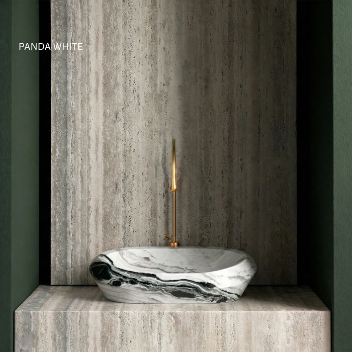 Luxus Marmor-Waschbecken 58x44cm verschiedene Sorten