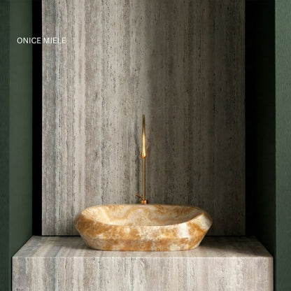 Luxus Marmor-Waschbecken 58x44cm verschiedene Sorten