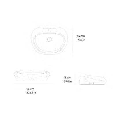 Luxus Marmor-Waschbecken 58x44cm verschiedene Sorten