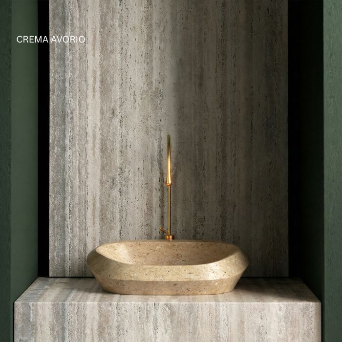 Luxus Marmor-Waschbecken 58x44cm verschiedene Sorten