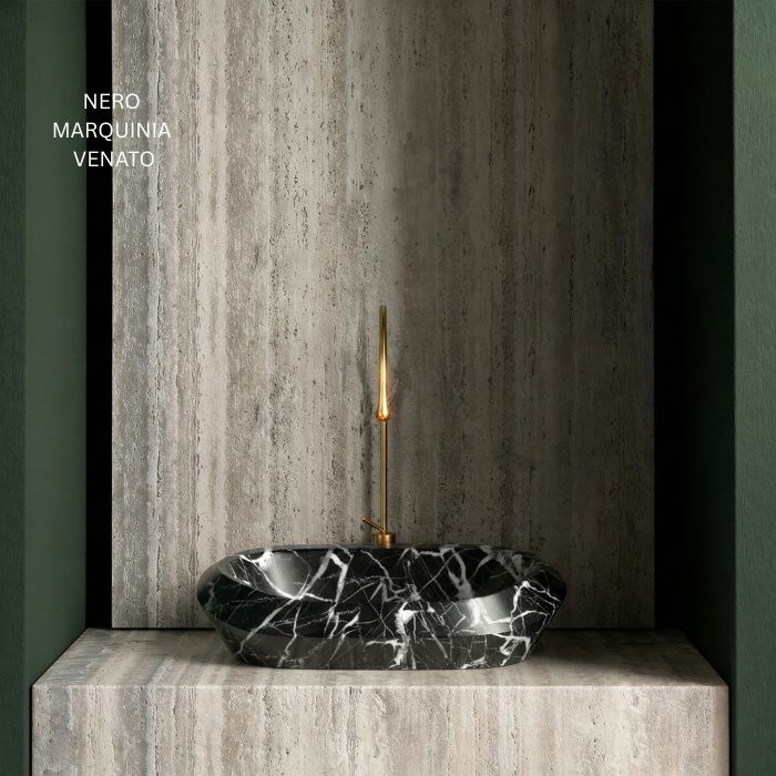 Luxus Marmor-Waschbecken 58x44cm verschiedene Sorten