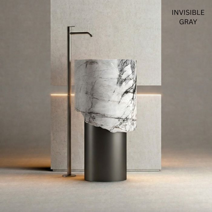 Lavabo de mármol natural Ø 44cm | Diferentes variedades | Baño de lujo