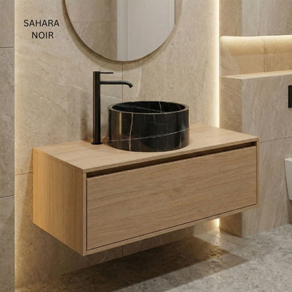 Lavabo de mármol natural Ø 45cm | Diferentes variedades | Baño de lujo