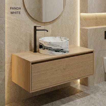 Lavabo de mármol natural Ø 45cm | Diferentes variedades | Baño de lujo