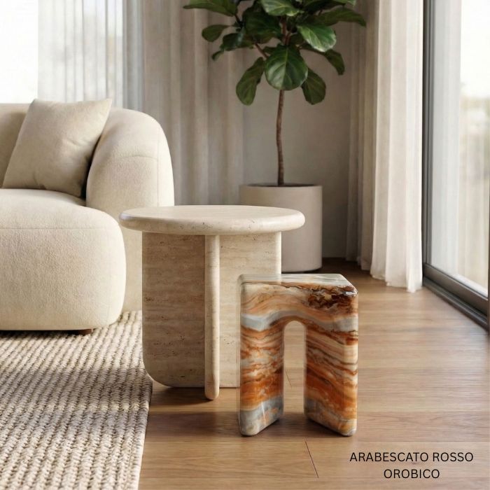 Luxury Marble Stool Asger - multiple options