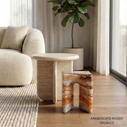 Luxury Marble Stool Asger - multiple options
