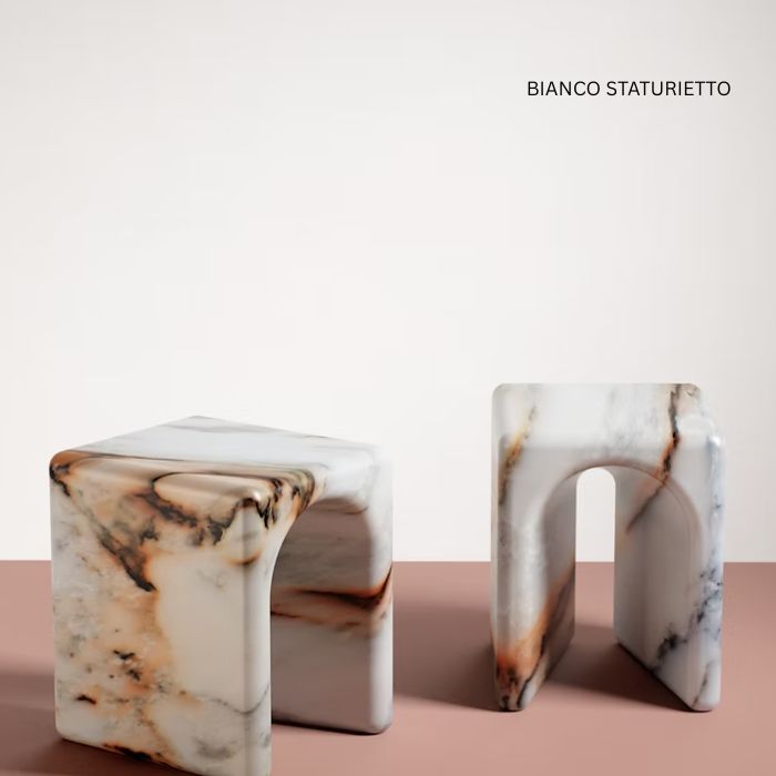 Luxury Marble Stool Asger - multiple options