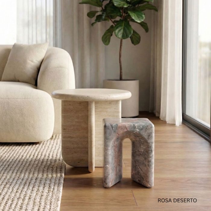 Luxury Marble Stool Asger - multiple options