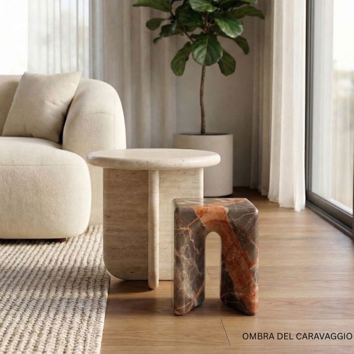 Luxury Marble Stool Asger - multiple options