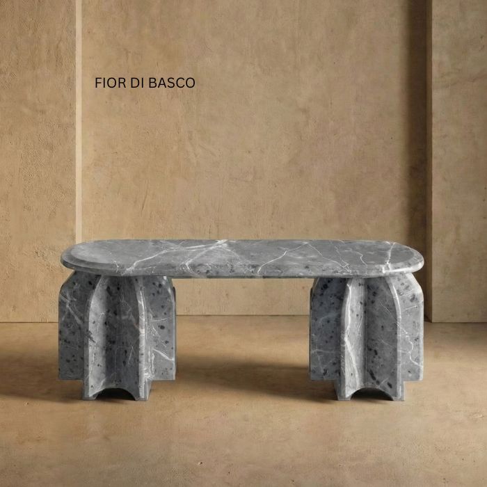 Luxus Marmor Sitzbank Henrik - verschiedene Sorten