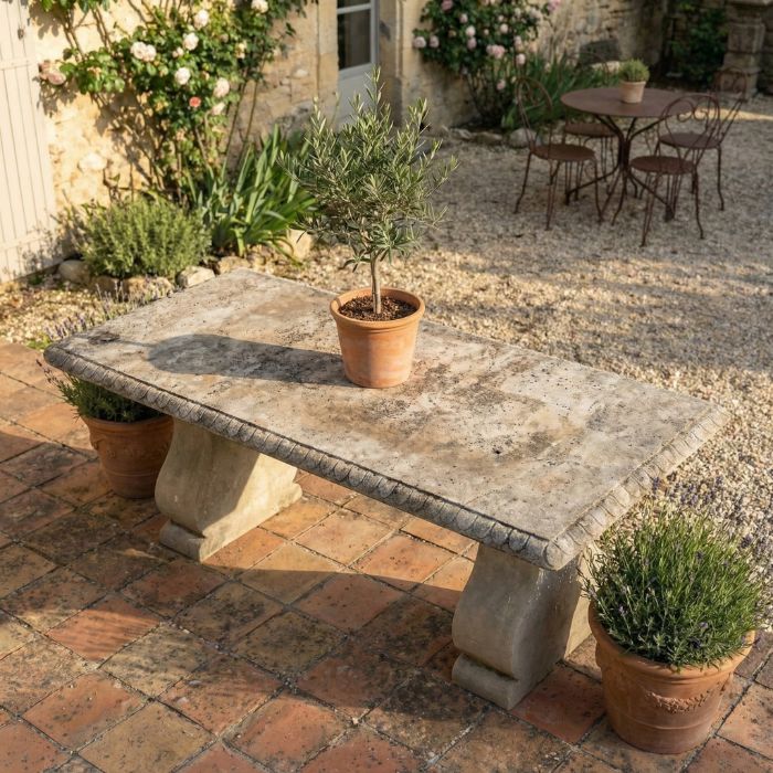 Limestone Premium Dining Table Etienne