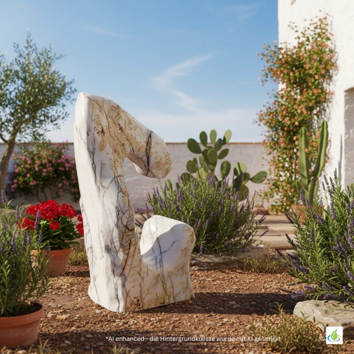 Pierre décorative d'exposition Purple Wave marbre Santiago 1/H 102cm