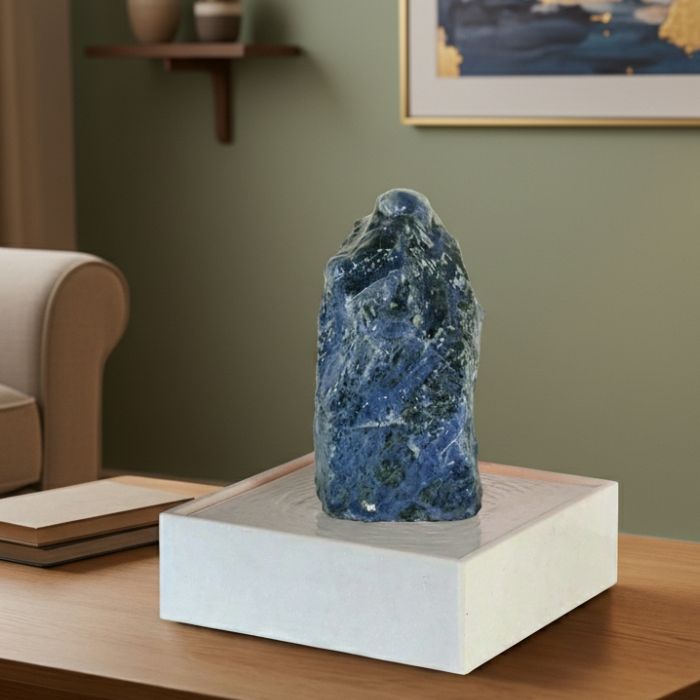 Luxury Gemstone Marble Square Indoor Fountain