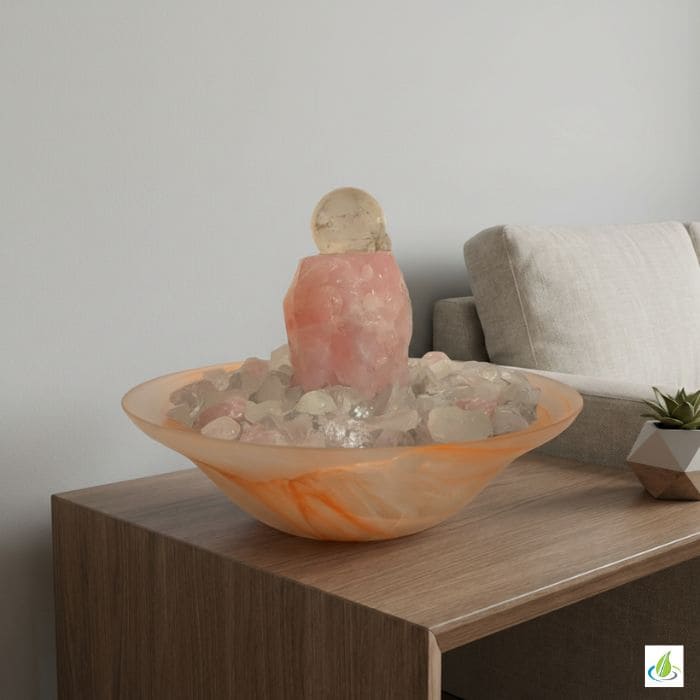 Indoor Fountain Gemstone Rose Quartz