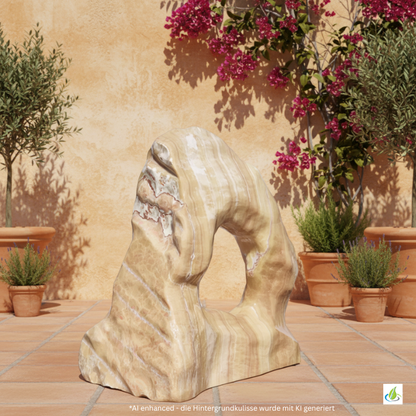 Pierre décorative d'exposition Flamingo marbre Santiago 3/H 102cm